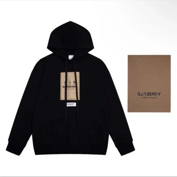 Burberry | Jackets & Coats | Black Burberry Hoodie | Poshmark